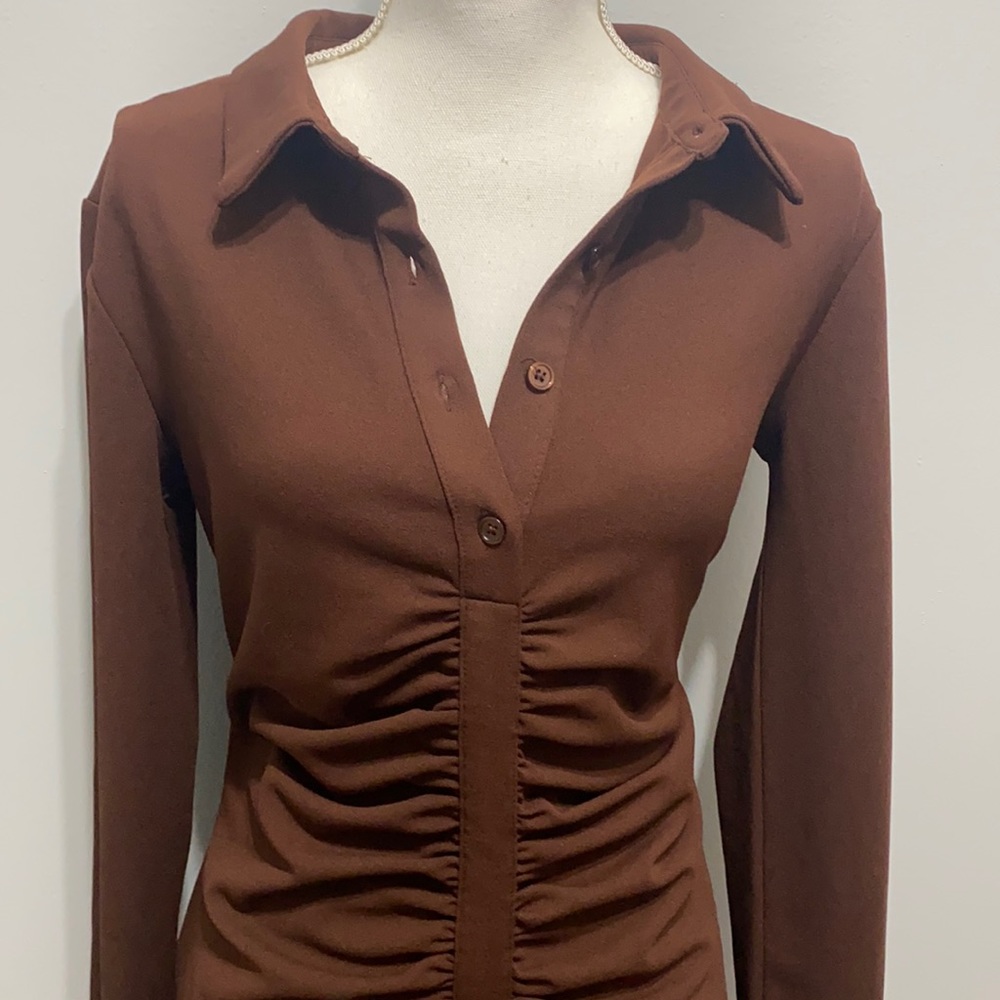 Never used before stretchy brown dress from Zara